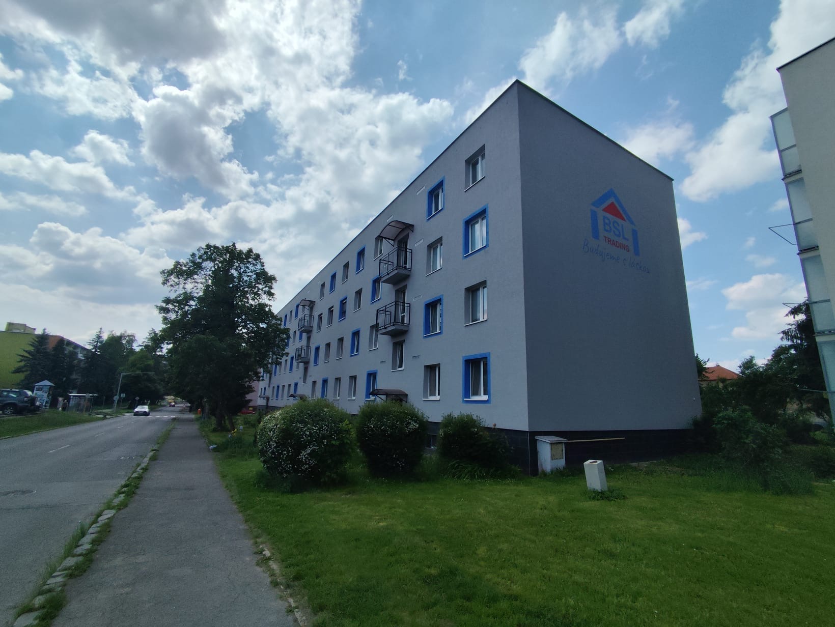 Bytový dom Hrnčiarska - pohľad zo zadnej strany