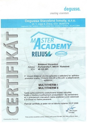 Certifikát 5