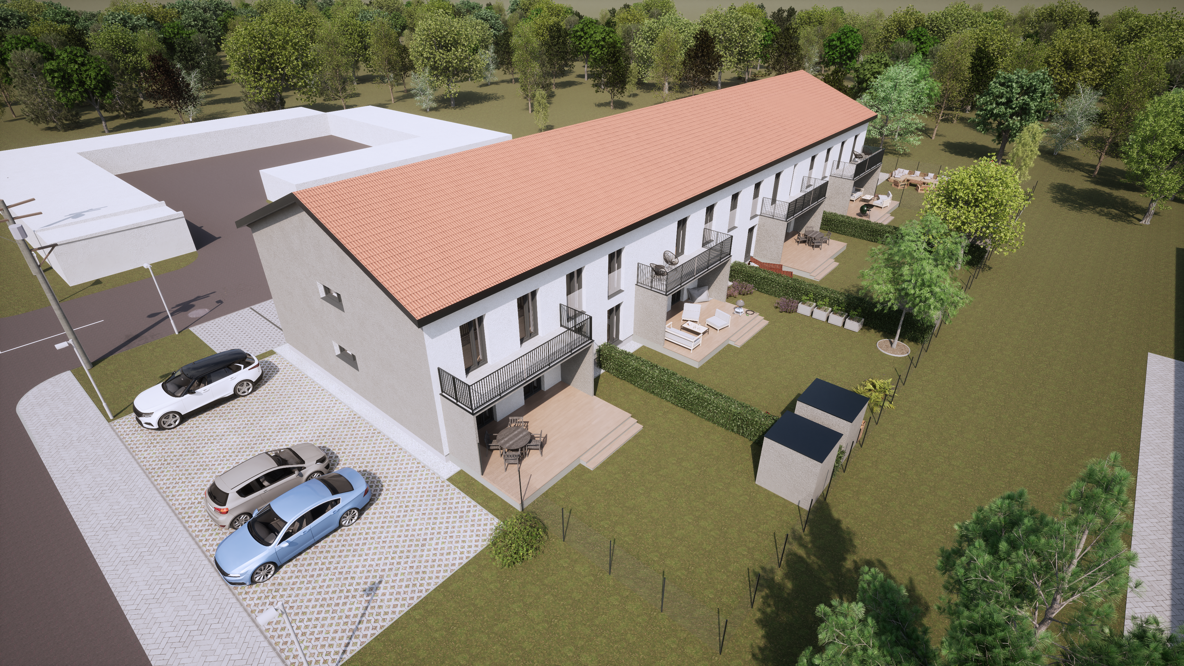 Exteriér projektu Byty Strážske 13