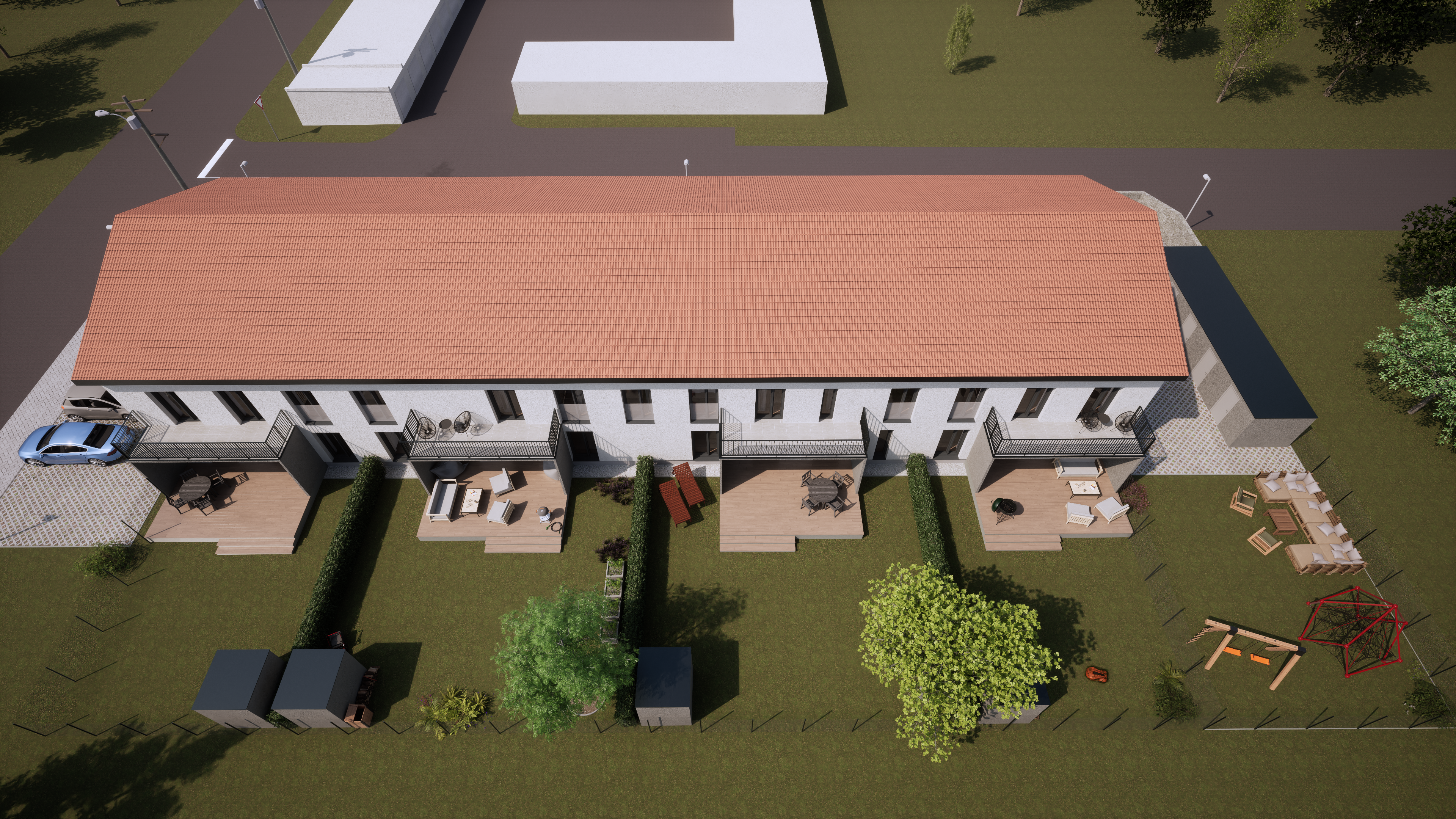 Exteriér projektu Byty Strážske 15