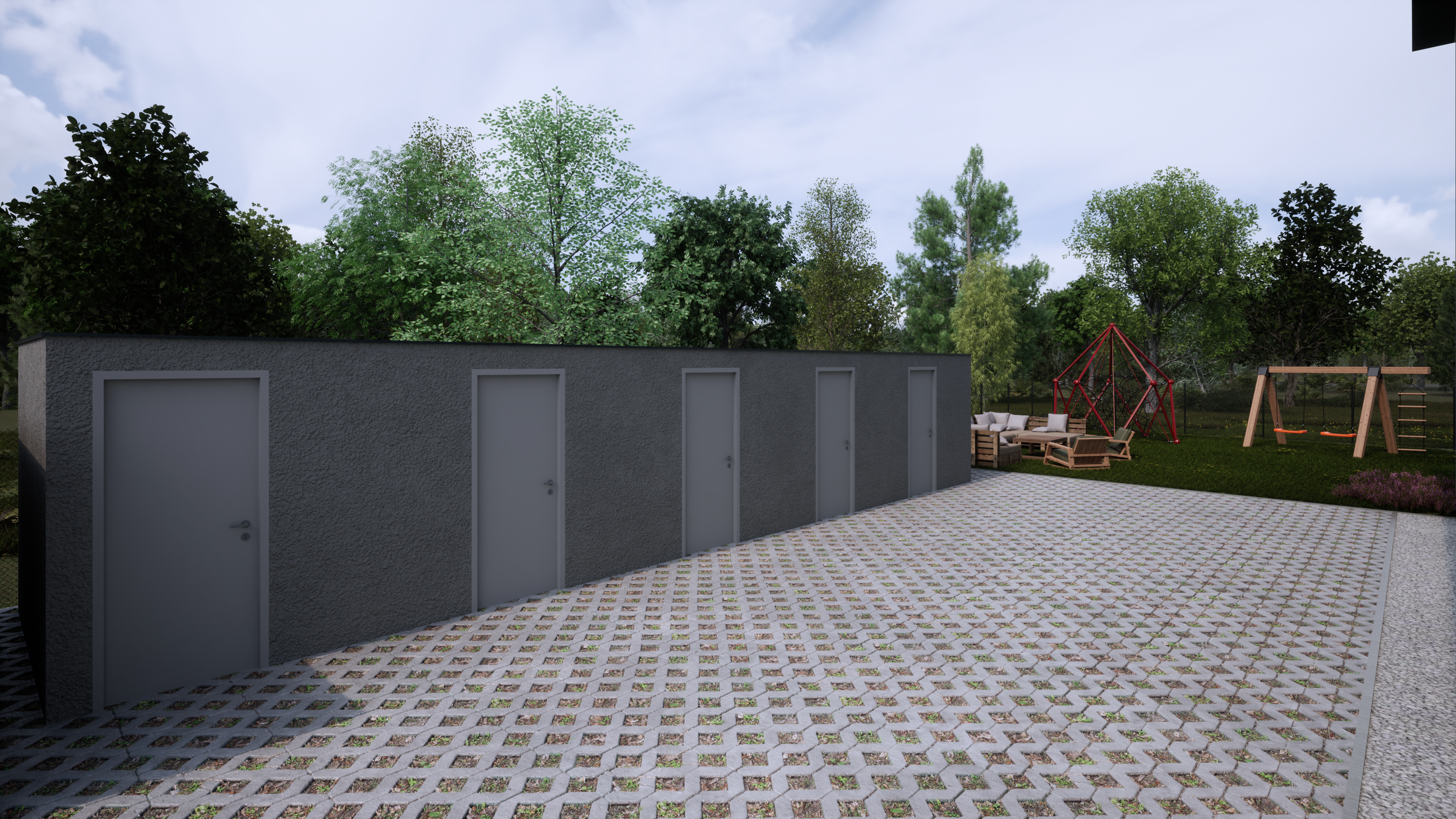 Exteriér projektu Byty Strážske 4